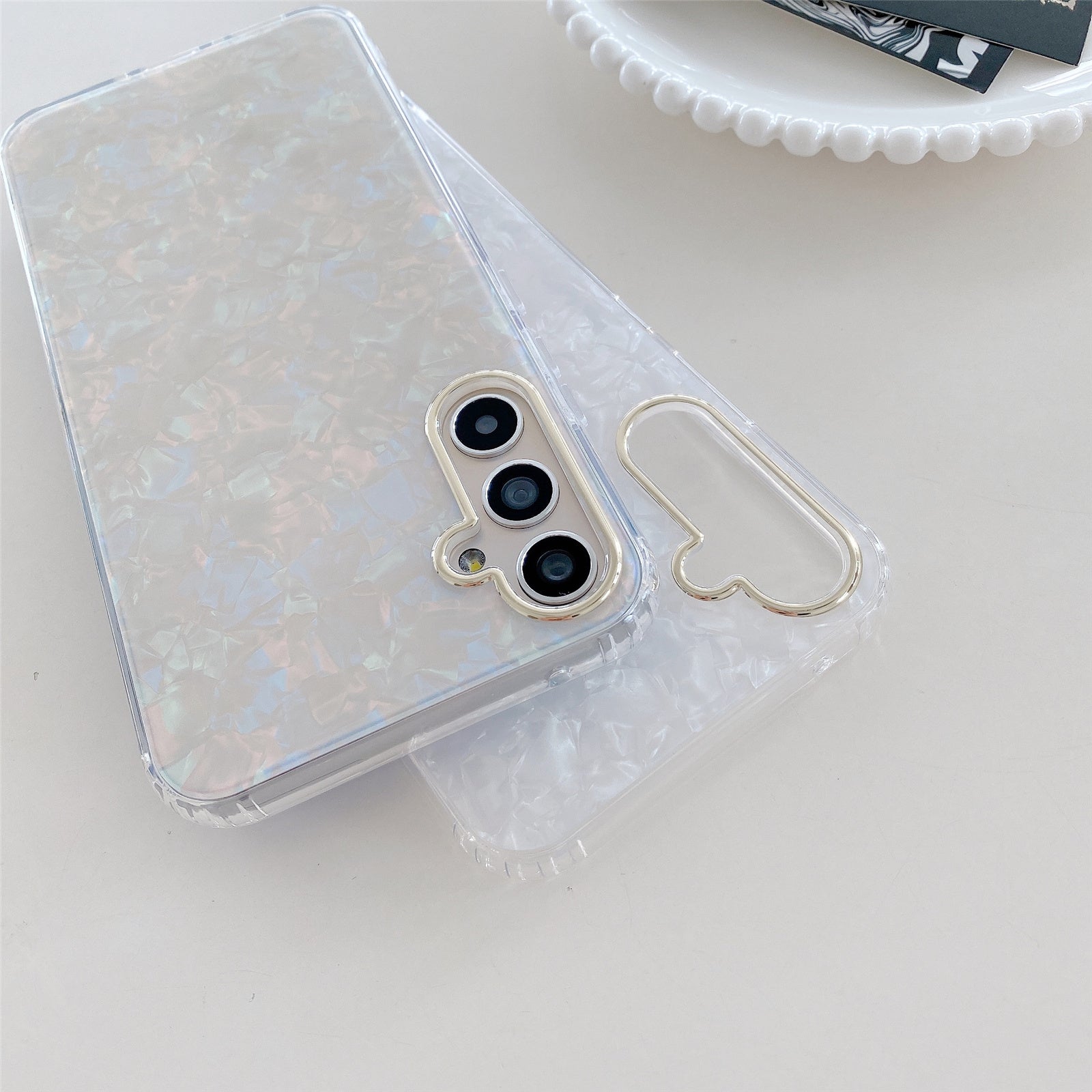 JDCS Series For Samsung Galaxy A54 5G IMD Shell Pattern TPU Case Phone Cover