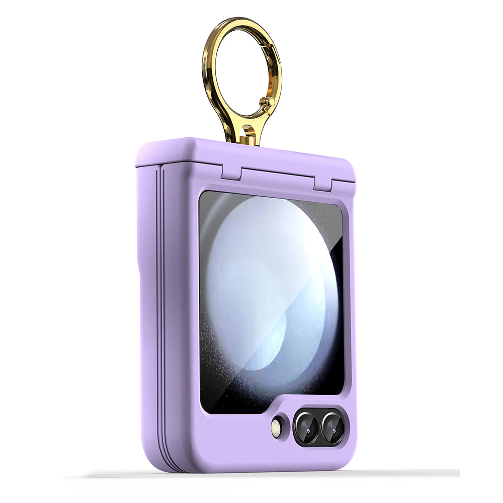 GKK For Samsung Galaxy Z Flip5 5G Ring Kickstand PC Case Magnetic Hinge Protection Phone Cover