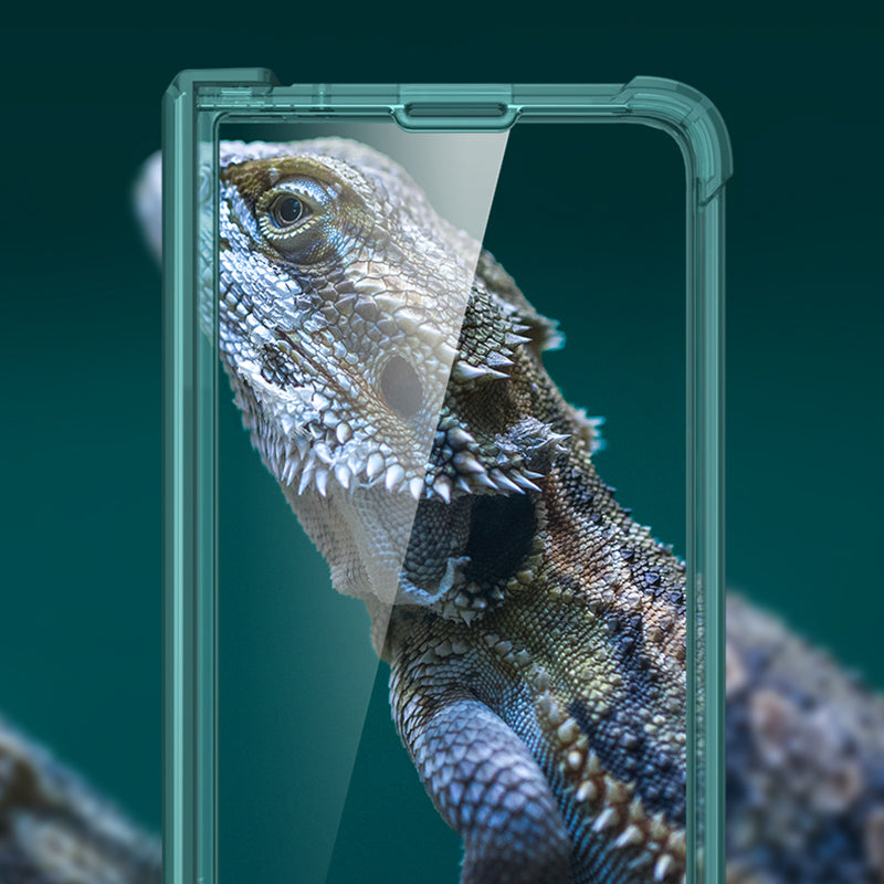 GKK For Samsung Galaxy Z Fold5 5G Phone Case Air Bag Hinge Protection Hard PC Phone Cover with Tempered Glass Screen Film