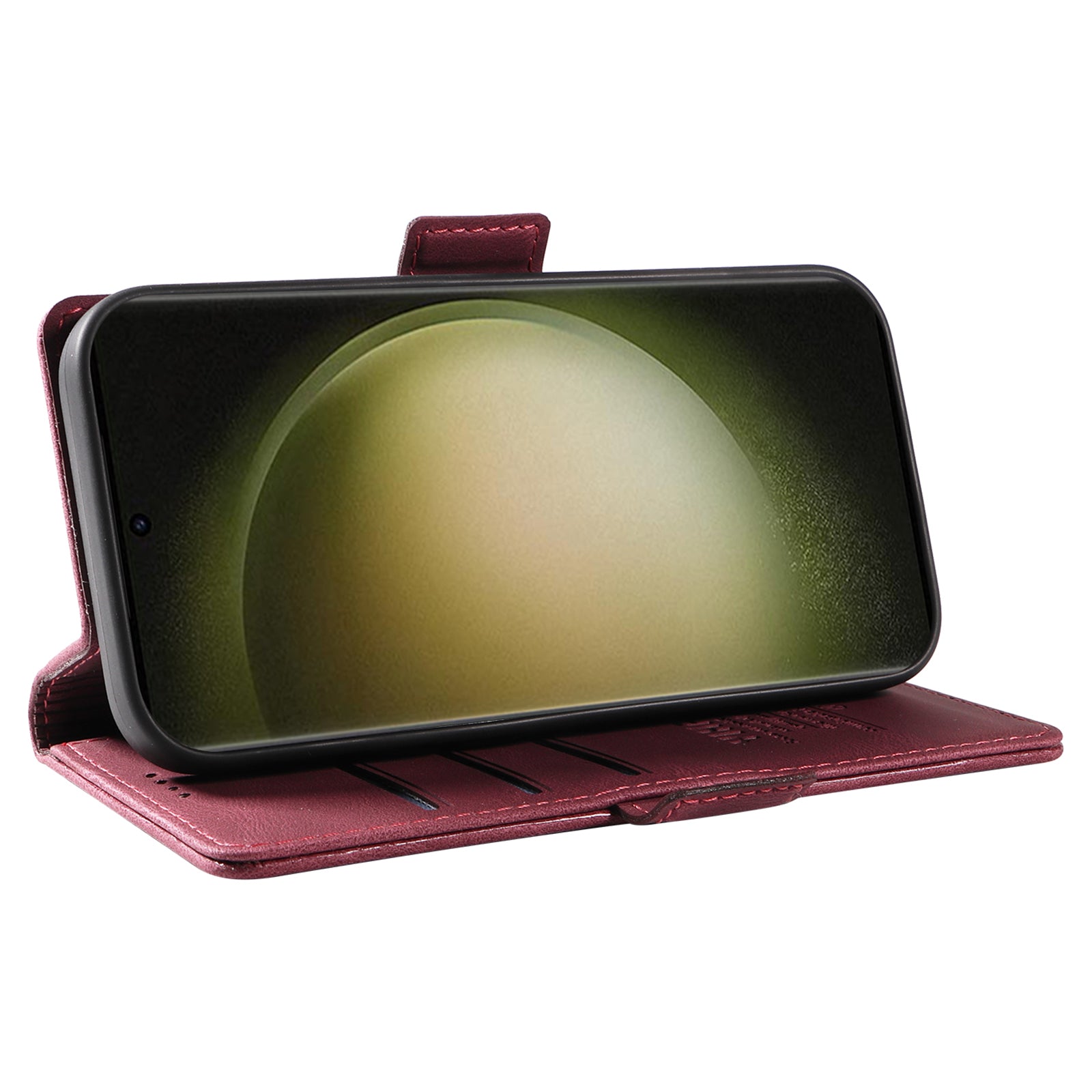 YIKATU YK-005 For Samsung Galaxy S23 Ultra Phone Wallet Case Skin-touch Leather Stand Cover