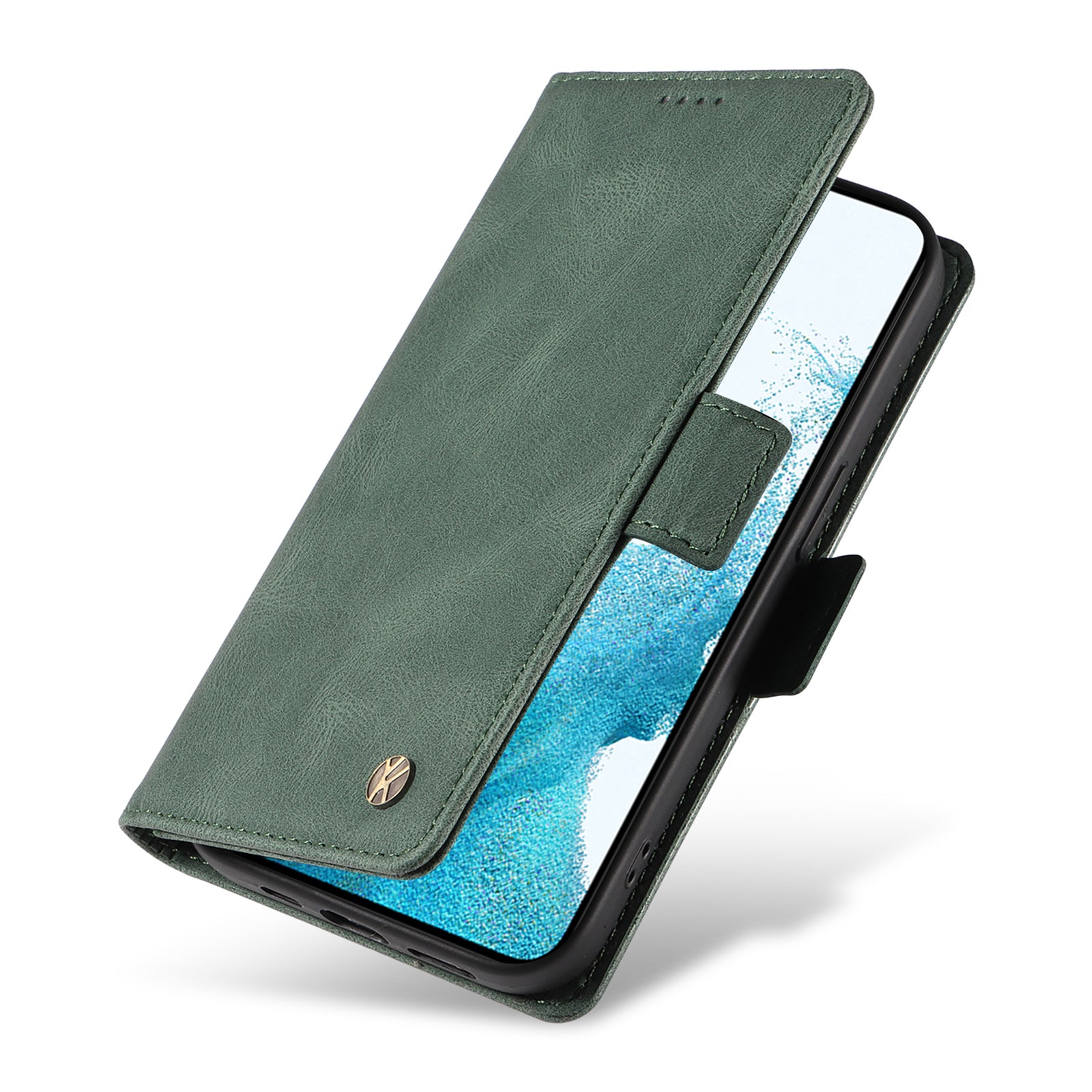 YIKATU YK-005 For Samsung Galaxy S23 Wallet Case Skin-touch PU Leather Stand Phone Cover