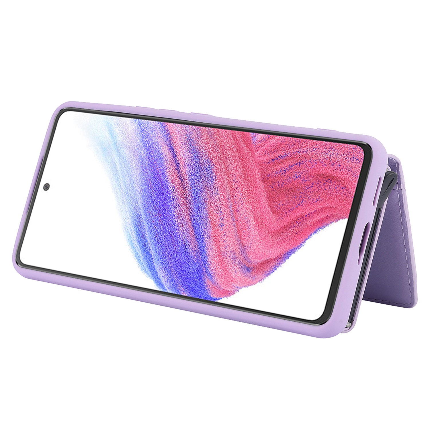 For Samsung Galaxy A53 5G Detachable Pop-Up Card Holder Phone Kickstand Case RFID Blocking Phone Cover