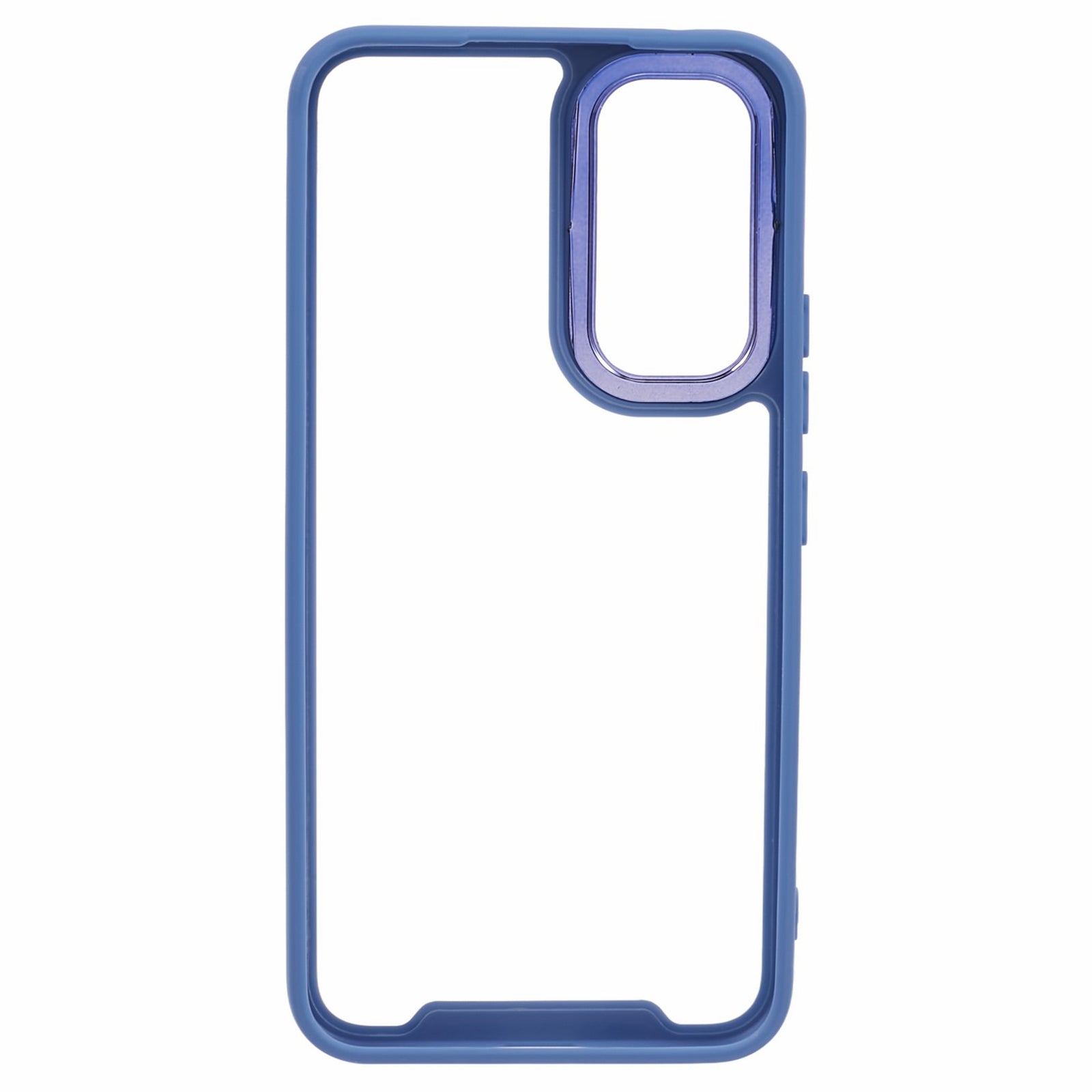 For Samsung Galaxy A14 5G Transparent Phone Case TPU Acrylic Cover with Electroplating Lens Frame