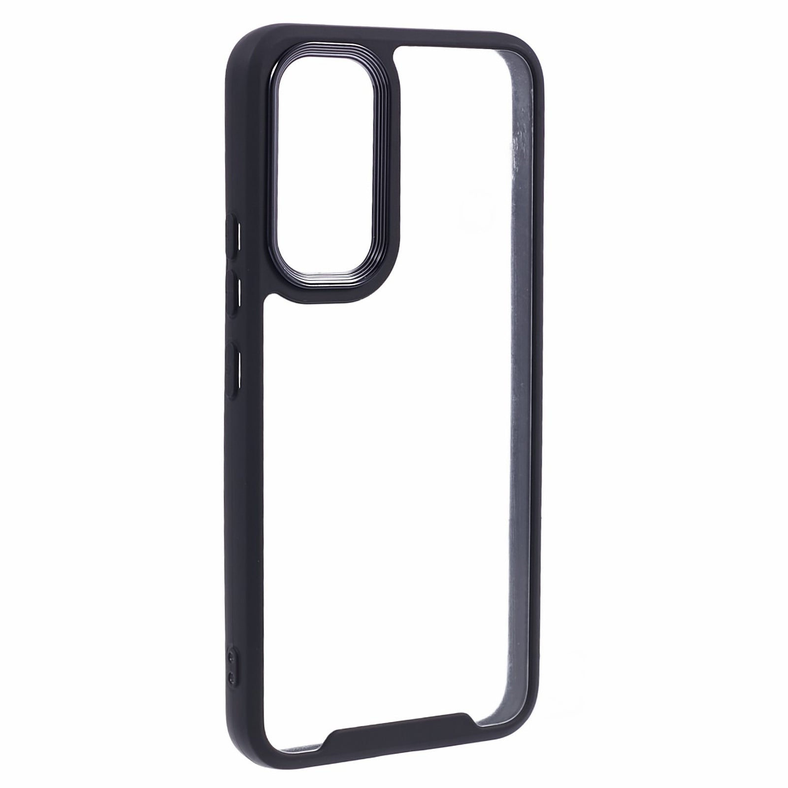 For Samsung Galaxy A54 5G TPU Acrylic Phone Cover Transparent Case with Electroplating Lens Frame