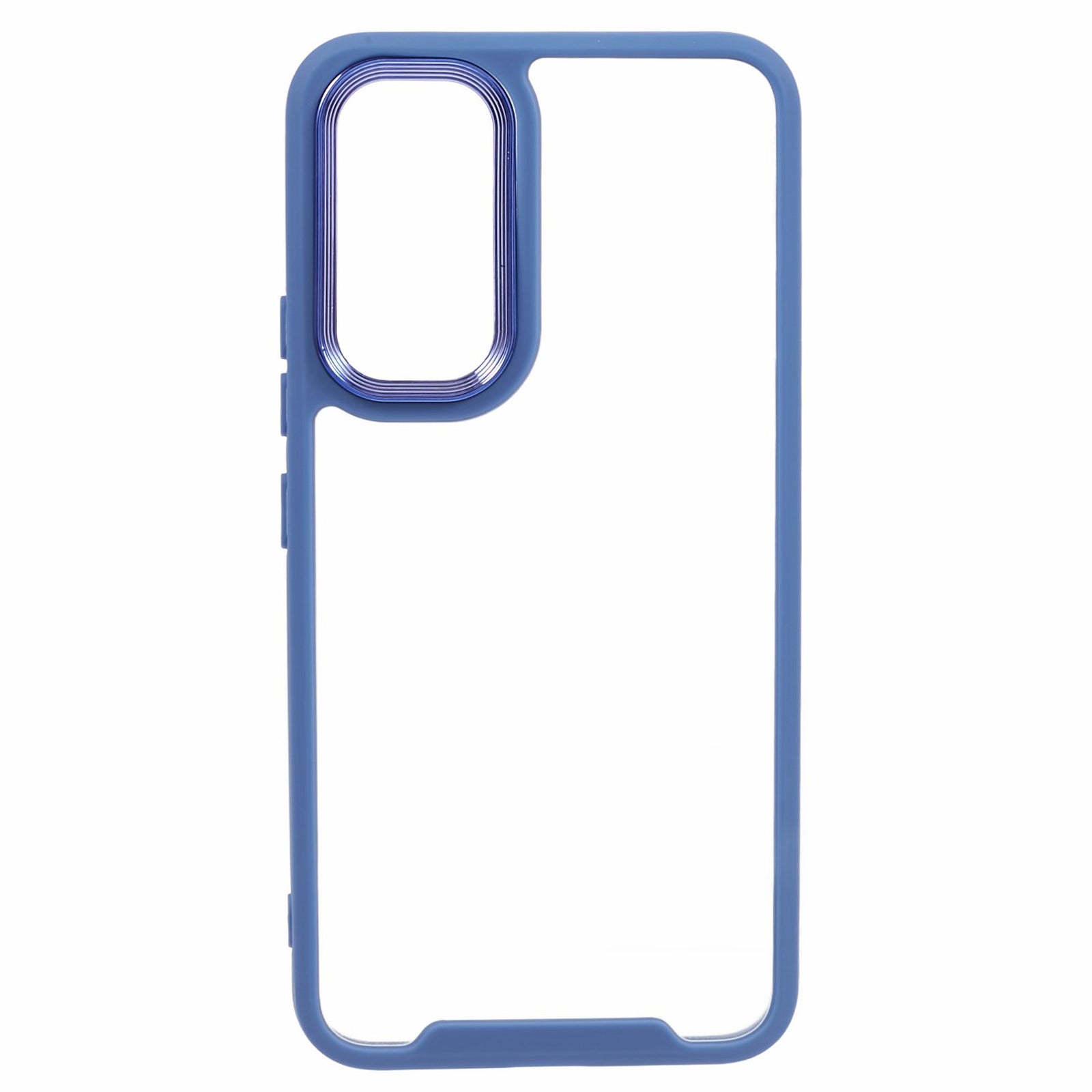 For Samsung Galaxy A54 5G TPU Acrylic Phone Cover Transparent Case with Electroplating Lens Frame