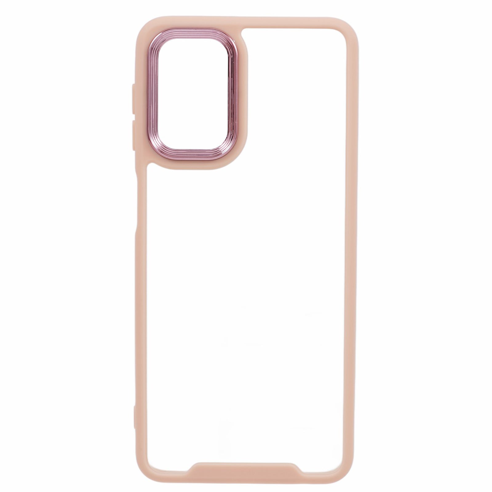For Samsung Galaxy A32 5G M32 5G Phone Case Electroplating Lens Frame TPU Frame Transparent Acrylic Back Cover