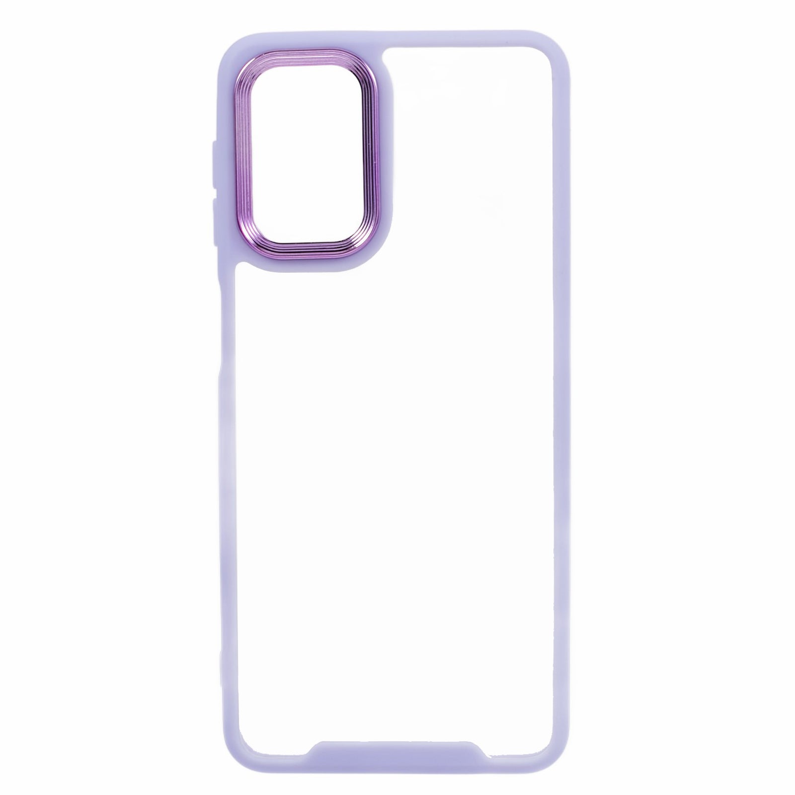 For Samsung Galaxy A32 5G M32 5G Phone Case Electroplating Lens Frame TPU Frame Transparent Acrylic Back Cover