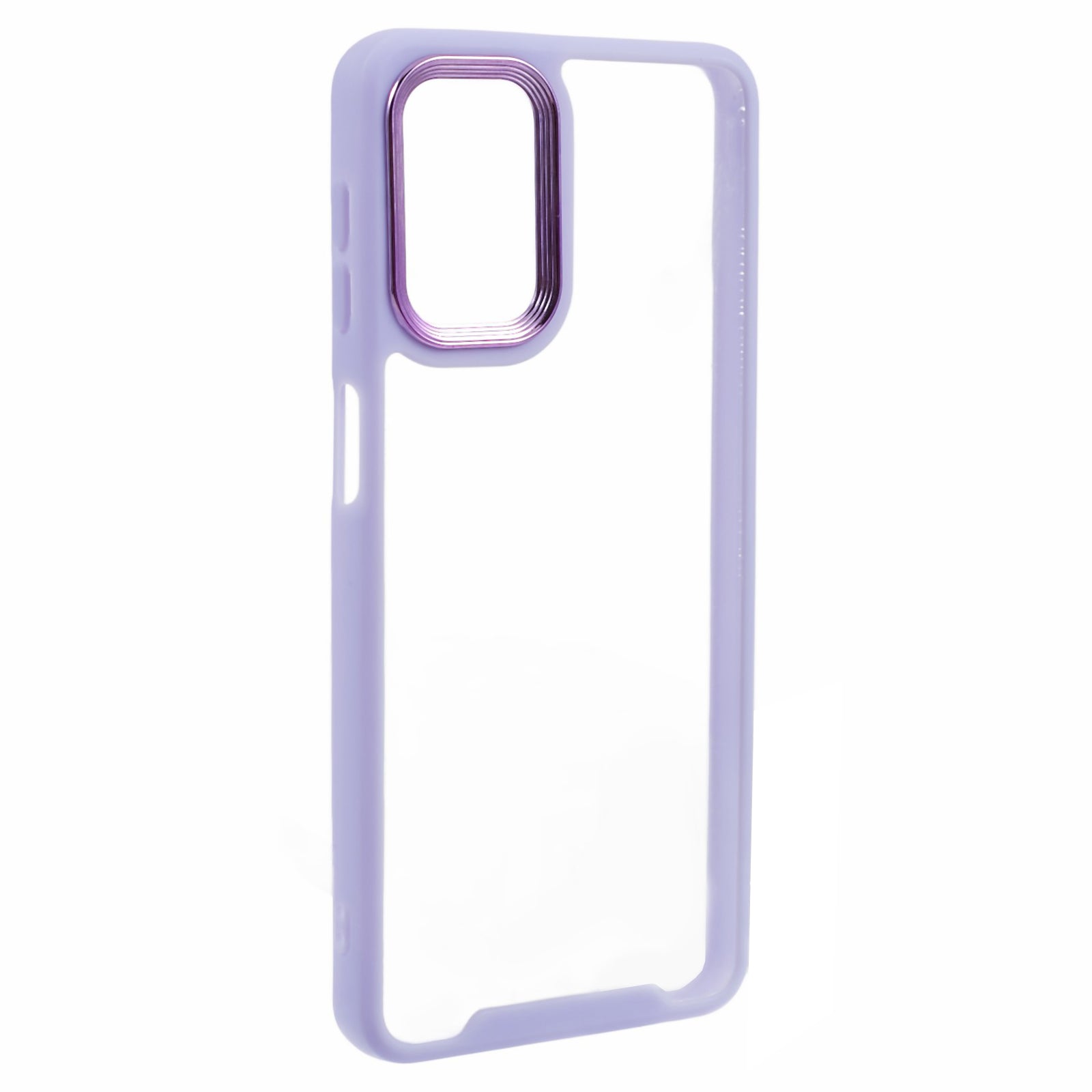 For Samsung Galaxy A32 5G M32 5G Phone Case Electroplating Lens Frame TPU Frame Transparent Acrylic Back Cover