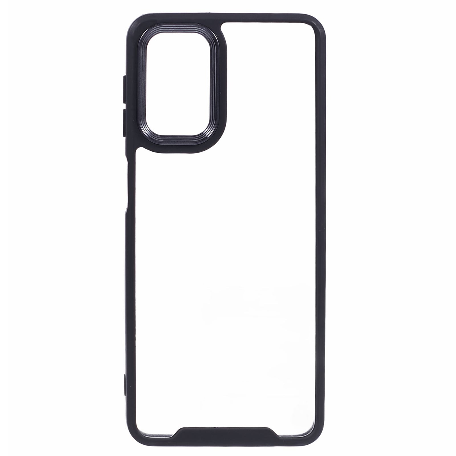 For Samsung Galaxy A32 5G M32 5G Phone Case Electroplating Lens Frame TPU Frame Transparent Acrylic Back Cover