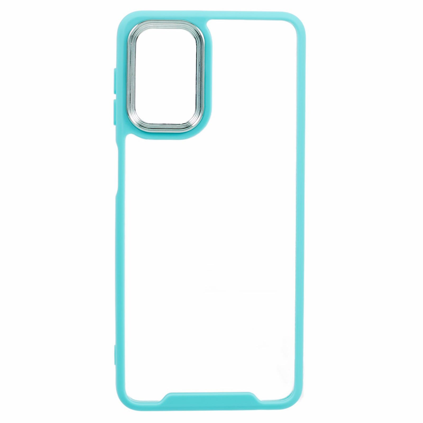For Samsung Galaxy A32 5G M32 5G Phone Case Electroplating Lens Frame TPU Frame Transparent Acrylic Back Cover