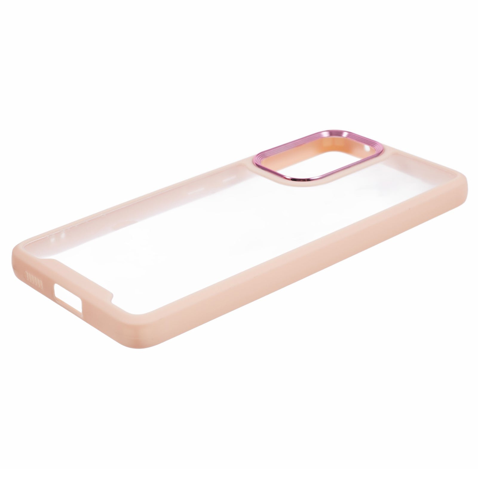 Transparent Case for Samsung Galaxy A33 5G Electroplating Lens Frame TPU Acrylic Phone Cover