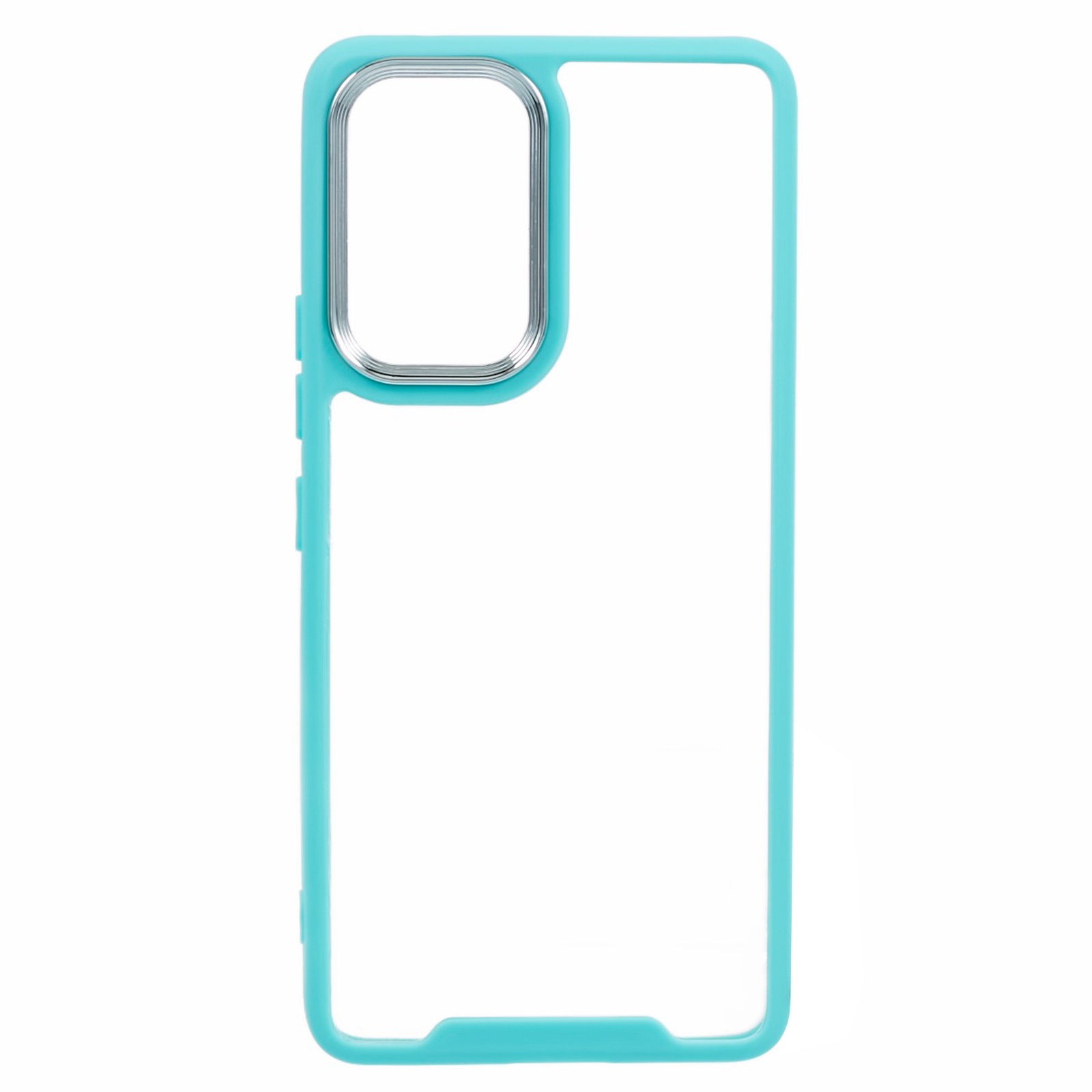 For Samsung Galaxy A53 5G TPU Acrylic Transparent Phone Case Electroplating Lens Frame Phone Cover