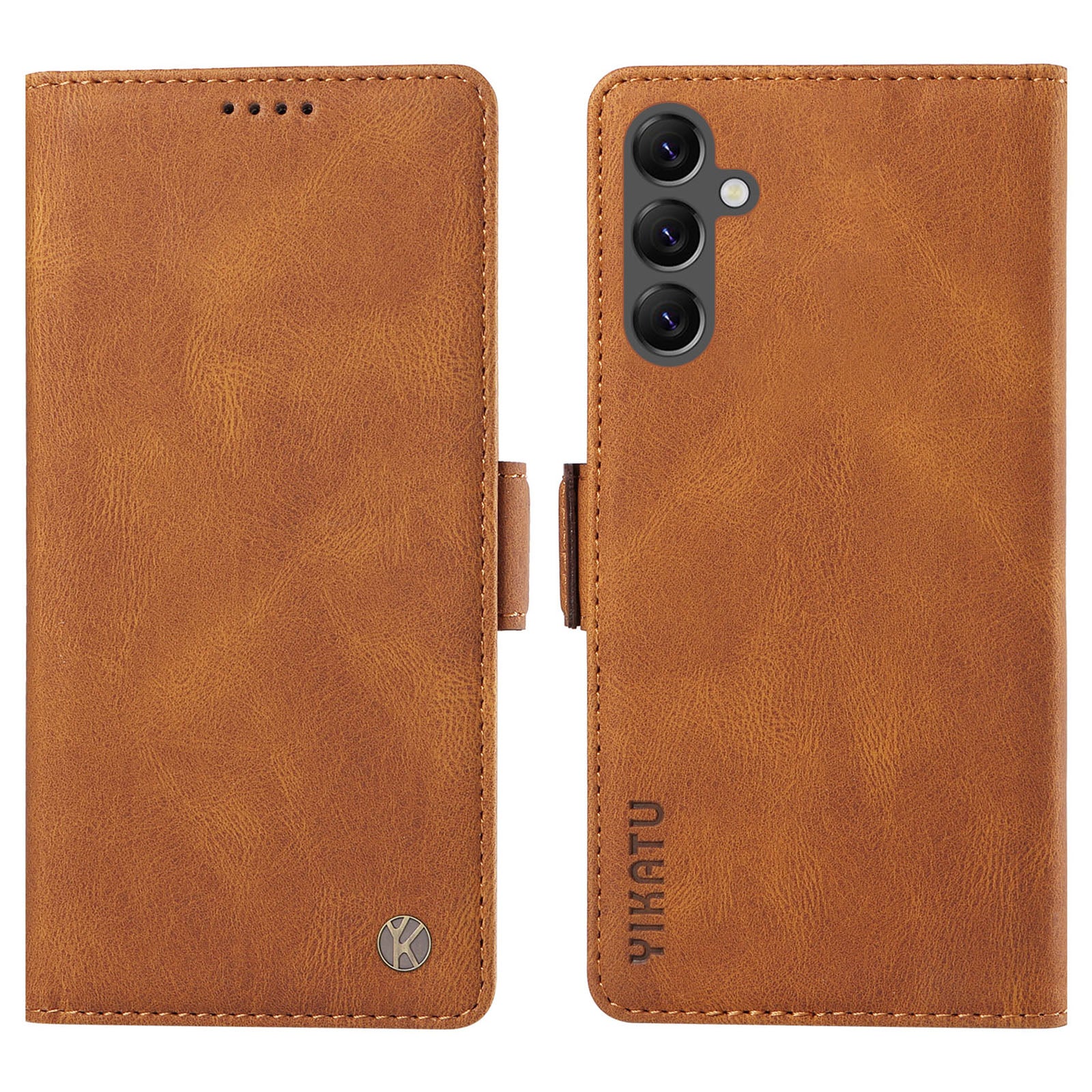 YIKATU YK-005 PU Leather Phone Case for Samsung Galaxy A25 5G A24 4G Wallet Stand Skin-touch Shockproof Cover
