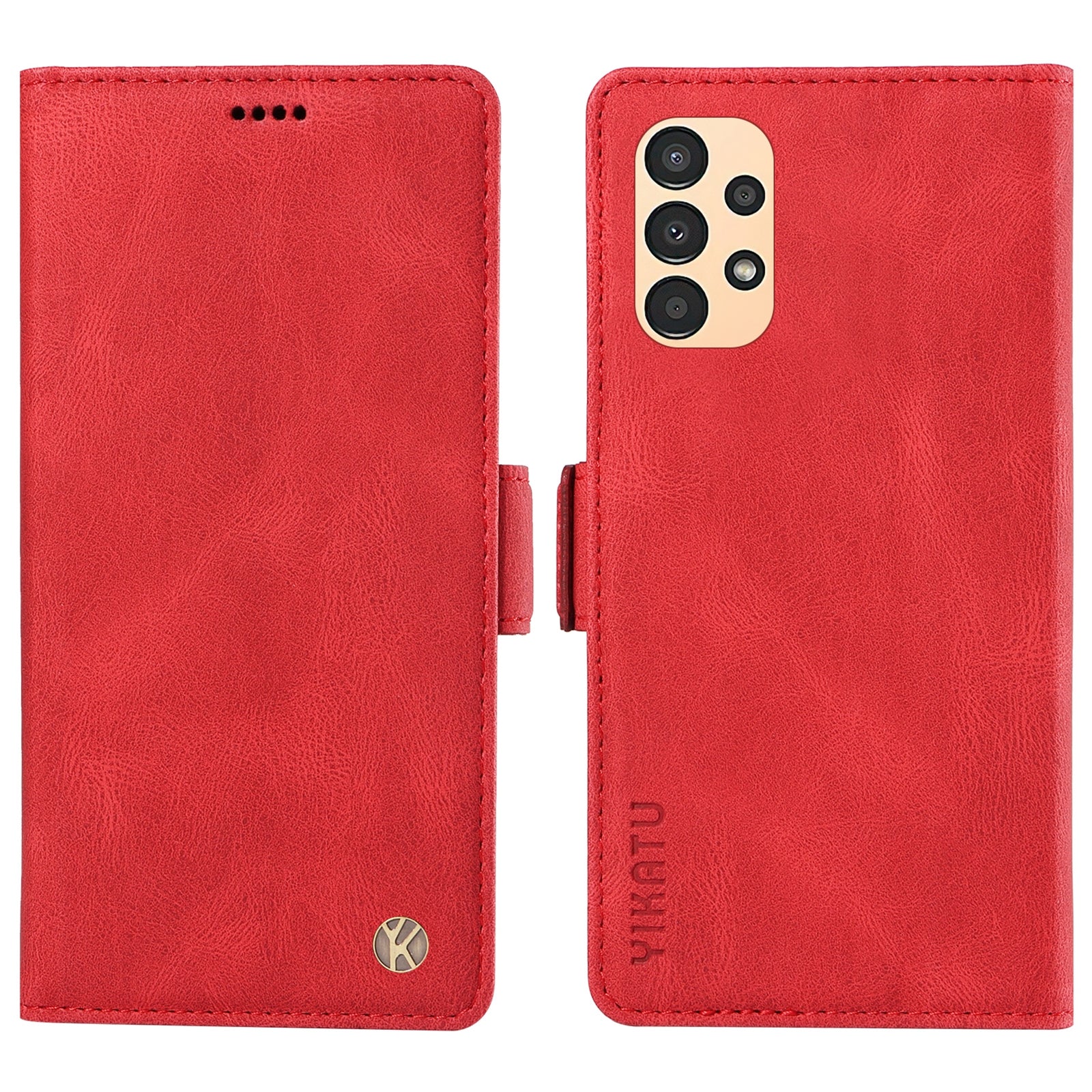 YIKATU YK-005 For Samsung Galaxy A53 5G Leather Cover Skin-touch Phone Case Wallet Stand Shell