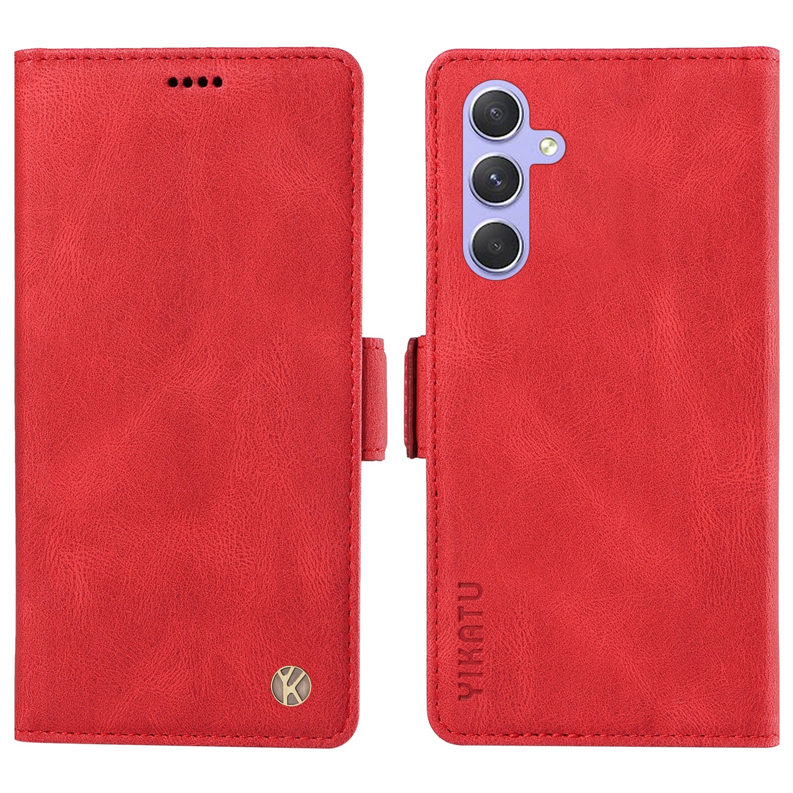 YIKATU YK-005 For Samsung Galaxy A54 5G Phone Case PU Leather Skin-touch Wallet Stand Shell Cover