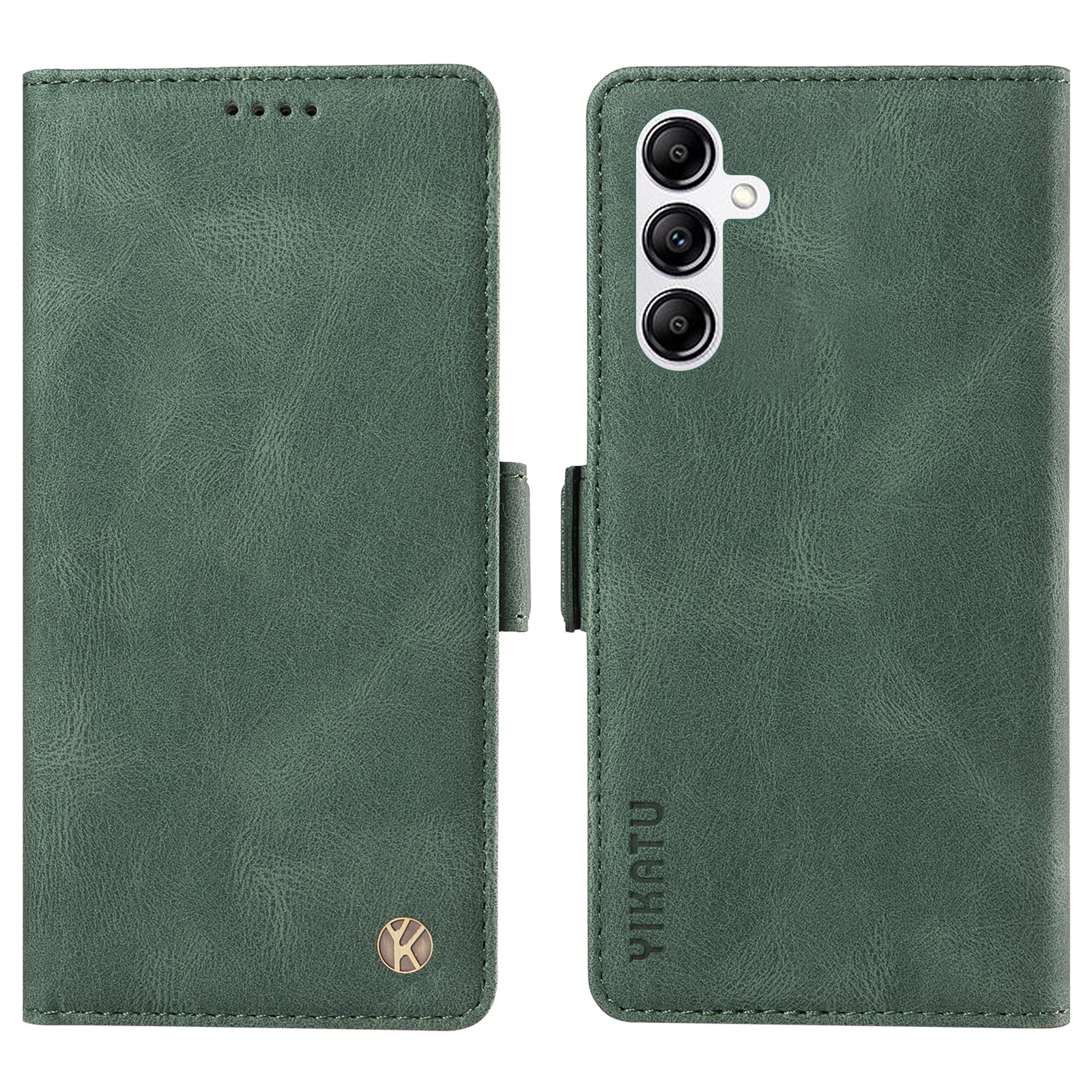 YIKATU YK-005 For Samsung Galaxy A14 5G Cell Phone Cover PU Leather Wallet Stand Skin-touch Phone Case
