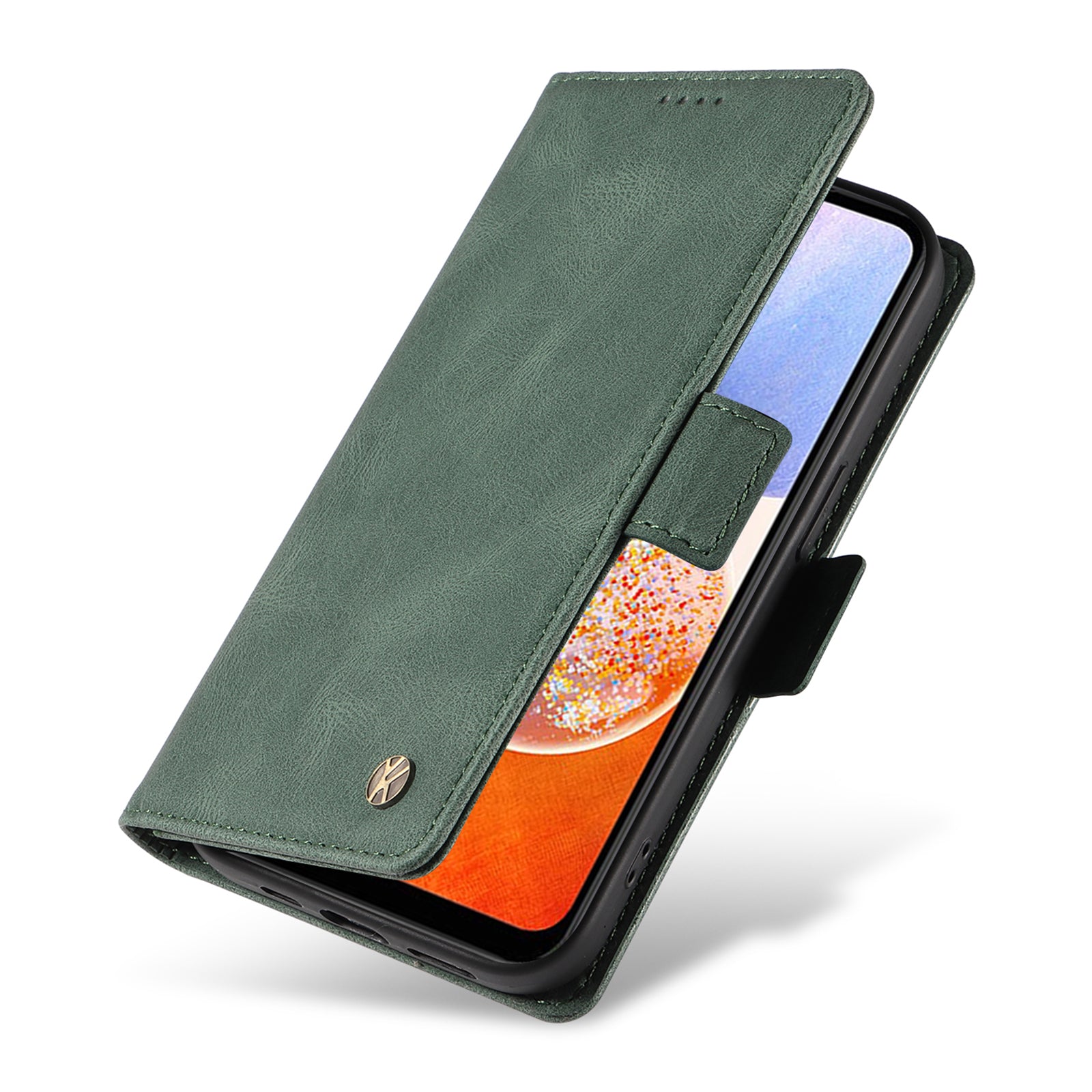 YIKATU YK-005 For Samsung Galaxy A14 5G Cell Phone Cover PU Leather Wallet Stand Skin-touch Phone Case
