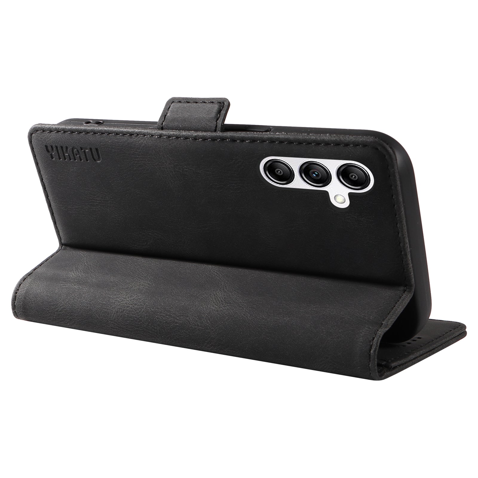 YIKATU YK-005 For Samsung Galaxy A14 5G Cell Phone Cover PU Leather Wallet Stand Skin-touch Phone Case