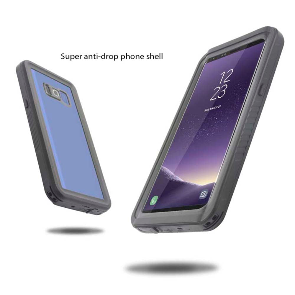 FS Series For Samsung Galaxy S8 Snorkeling Phone Case IP68 Waterproof Anti-Fall Clear Cover