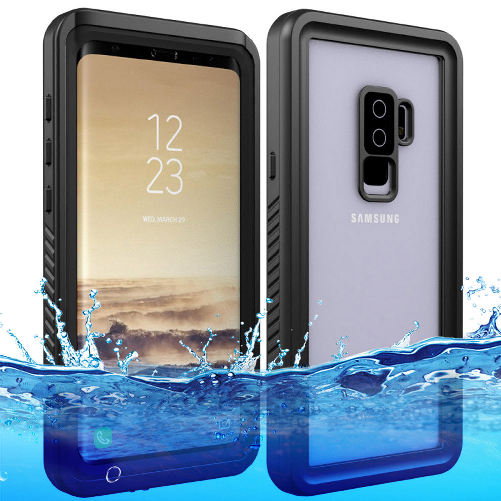 FS Series For Samsung Galaxy S9+ Underwater Diving Phone Case PC+TPU Clear IP68 Waterproof Cover
