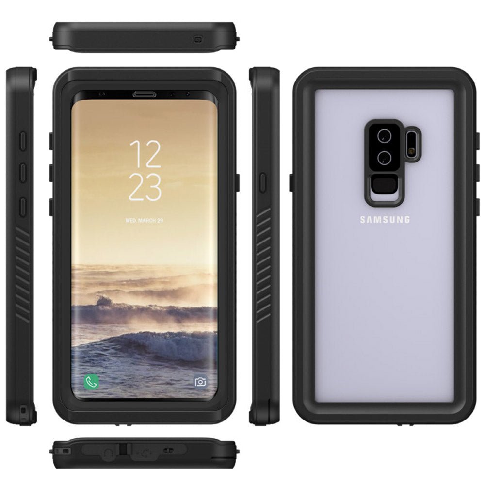 FS Series For Samsung Galaxy S9+ Underwater Diving Phone Case PC+TPU Clear IP68 Waterproof Cover