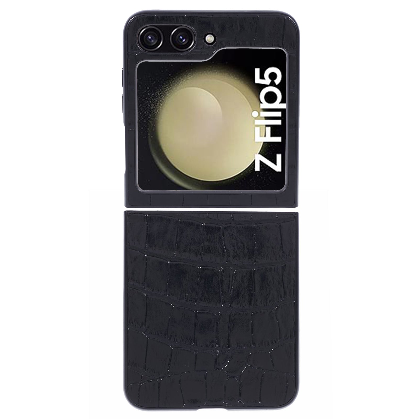 For Samsung Galaxy Z Flip5 5G Case Crocodile Texture PC Mobile Phone Cover