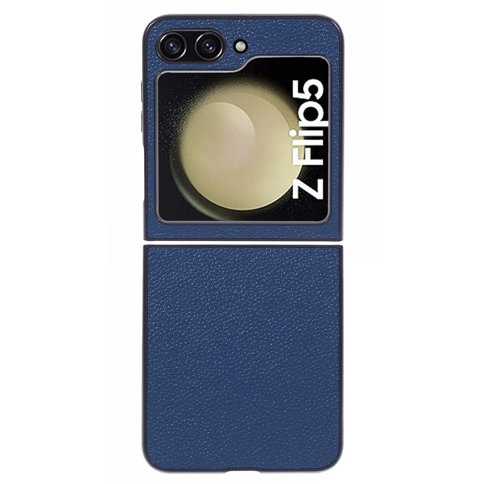 For Samsung Galaxy Z Flip5 5G Case Anti-scratch Litchi Texture PC Phone Cover Shell