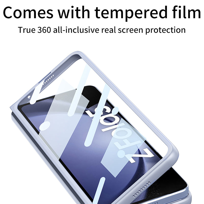 GKK For Samsung Galaxy Z Fold5 5G Case PC Kickstand Phone Cover with Screen Film
