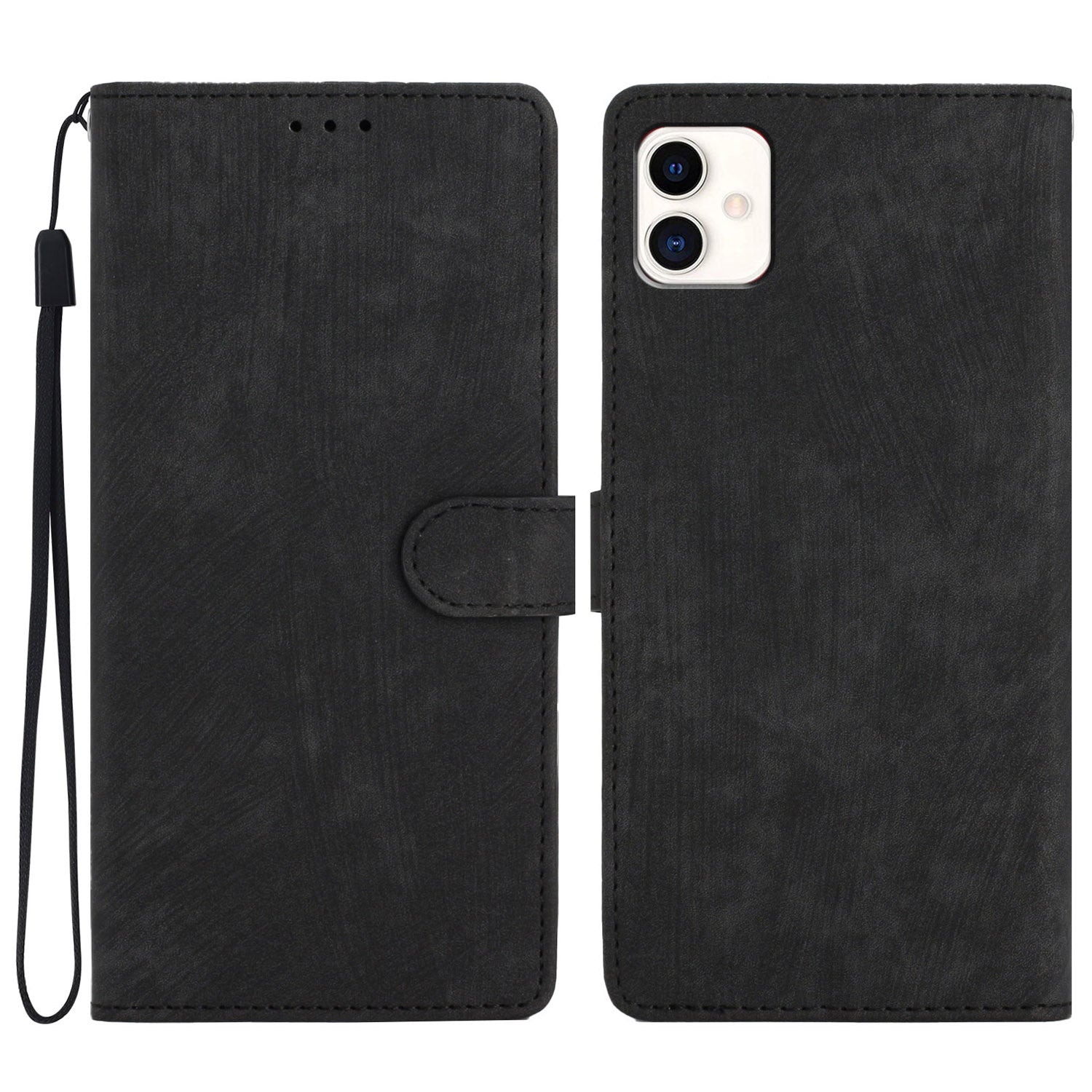 For Samsung Galaxy A05 4G Case PU Leather Folding Stand Solid Color Phone Cover