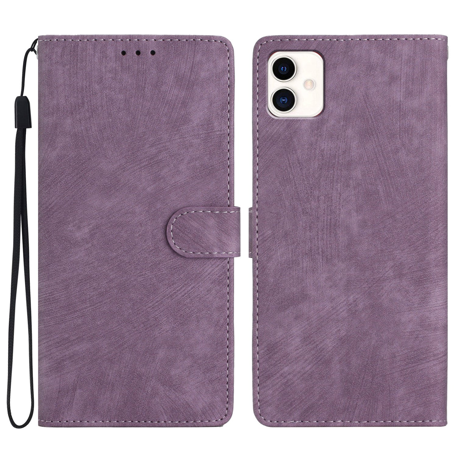 For Samsung Galaxy A05 4G Case PU Leather Folding Stand Solid Color Phone Cover