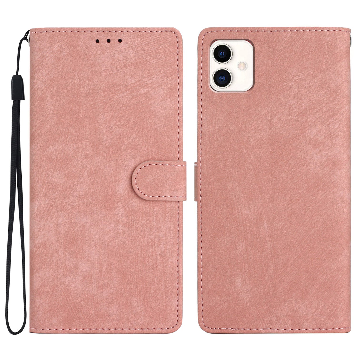 For Samsung Galaxy A05 4G Case PU Leather Folding Stand Solid Color Phone Cover