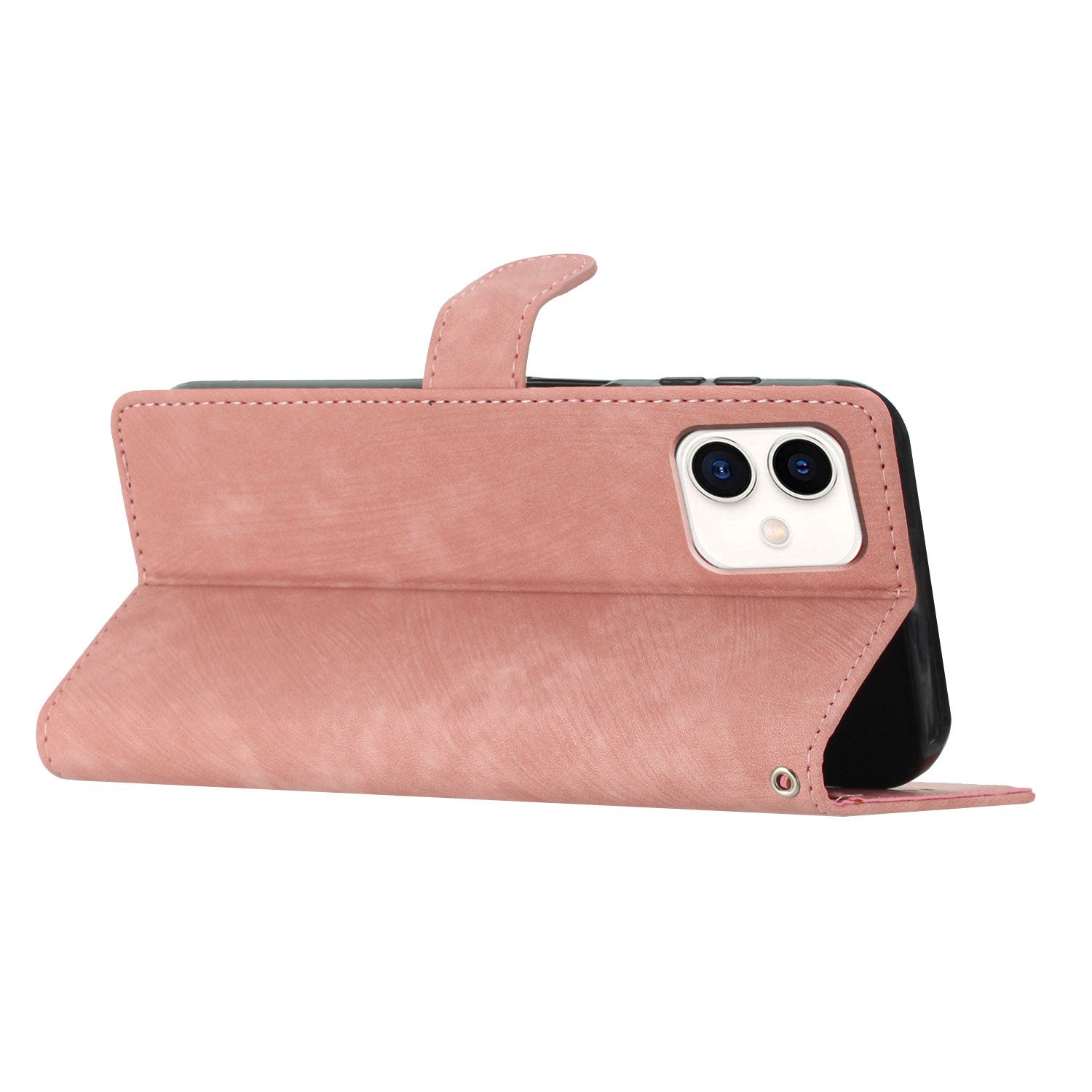 For Samsung Galaxy A05 4G Case PU Leather Folding Stand Solid Color Phone Cover