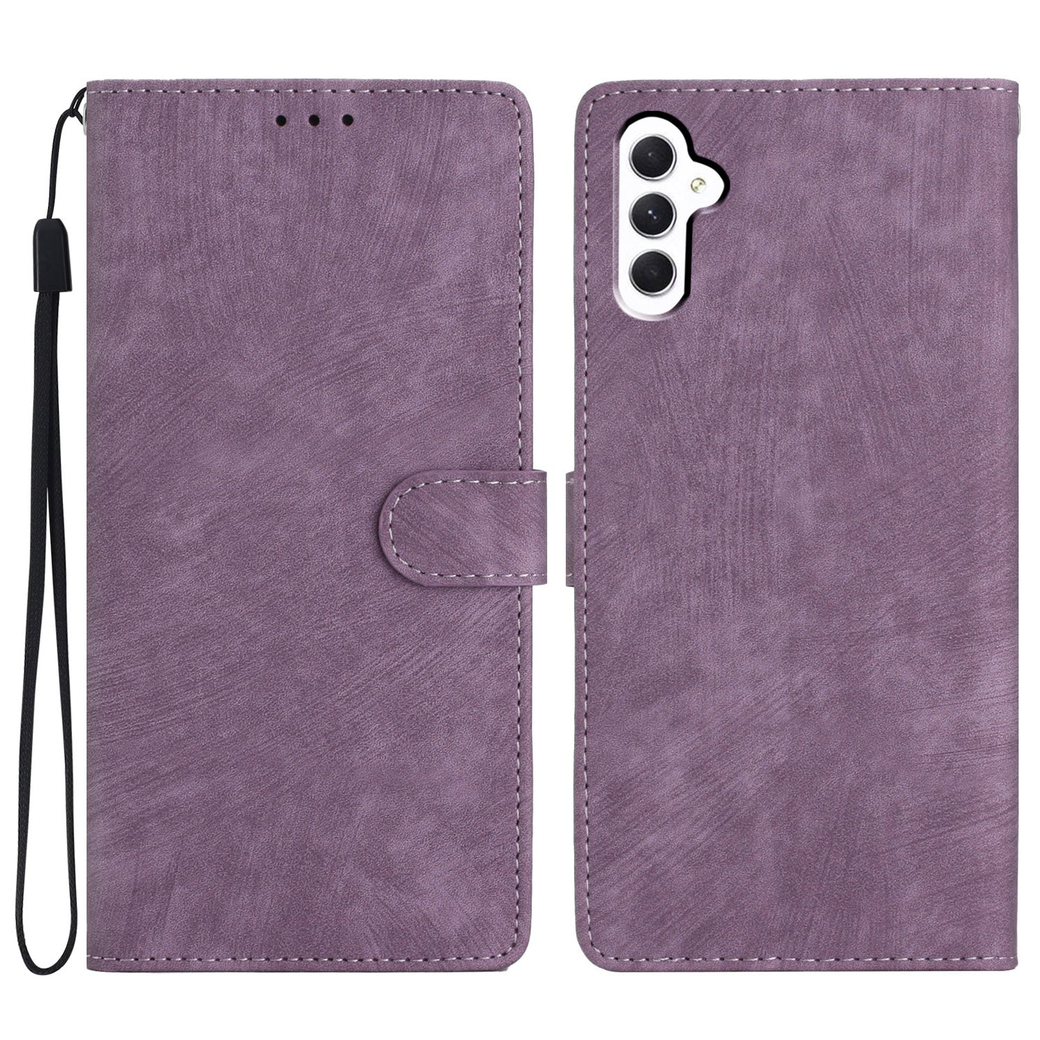 For Samsung Galaxy A05s 4G Case Skin-touch Feeling PU Leather Phone Cover