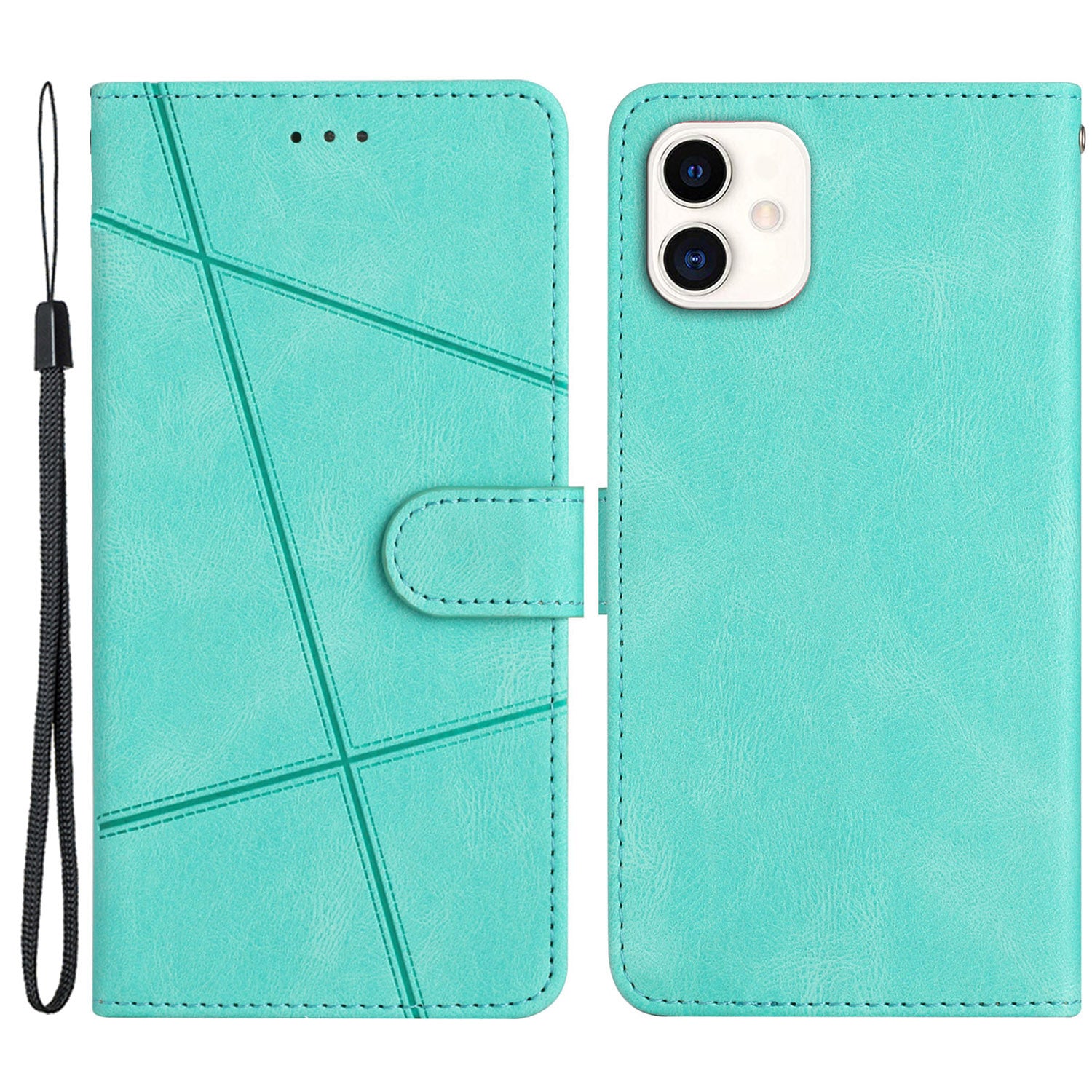 For Samsung Galaxy A05 4G Crazy Horse Texture Wallet Case PU Leather Imprinted Lines Phone Stand Cover