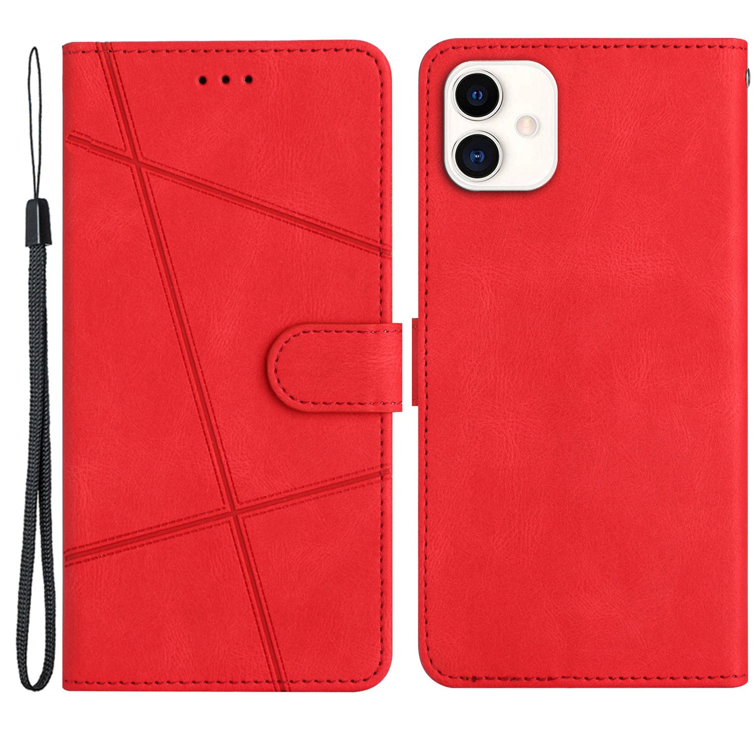 For Samsung Galaxy A05 4G Crazy Horse Texture Wallet Case PU Leather Imprinted Lines Phone Stand Cover