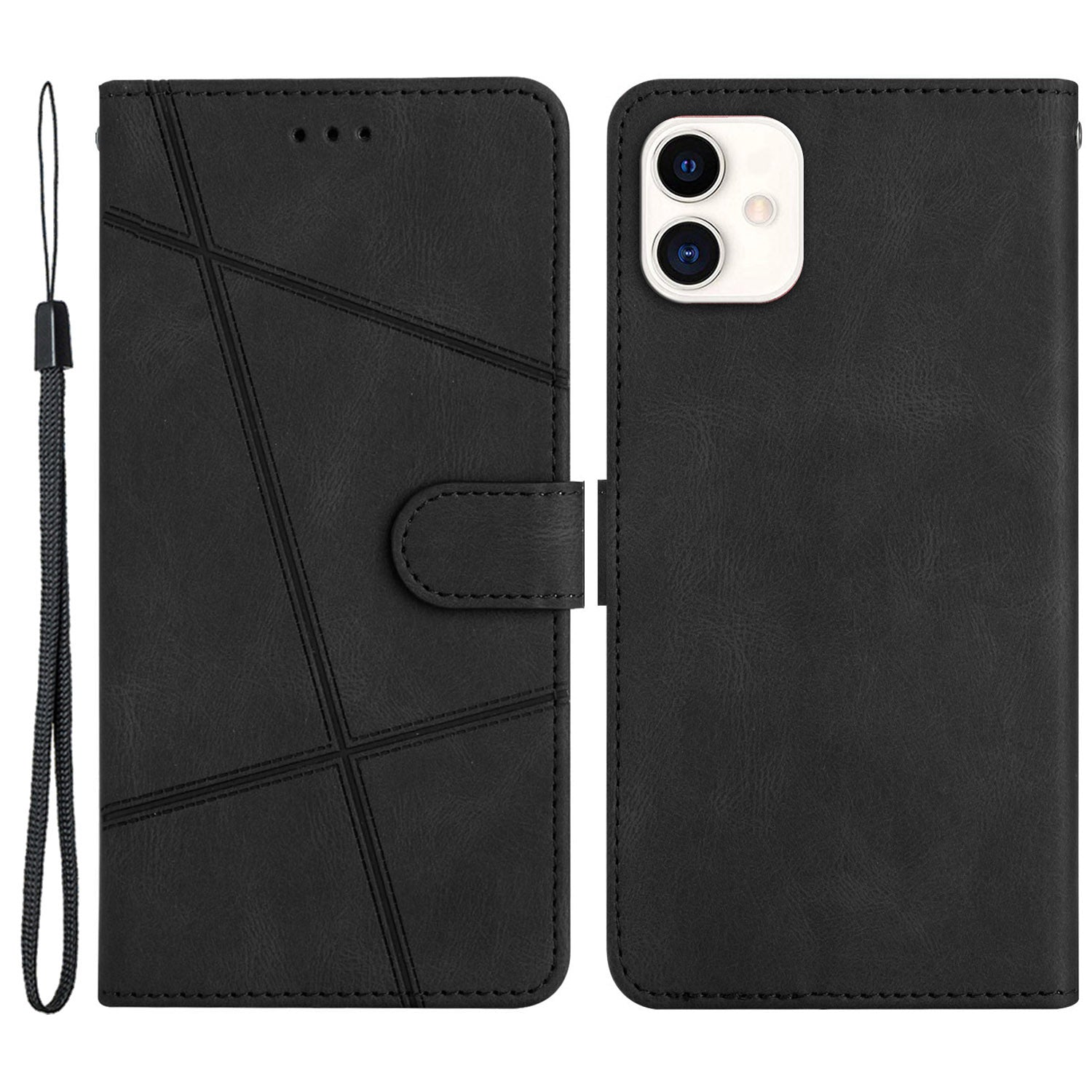 For Samsung Galaxy A05 4G Crazy Horse Texture Wallet Case PU Leather Imprinted Lines Phone Stand Cover