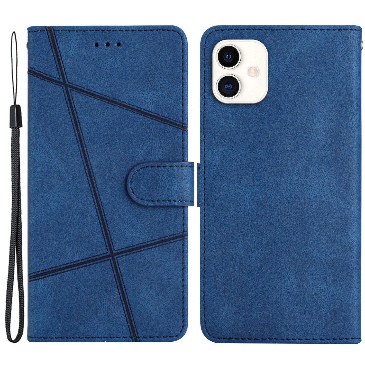 For Samsung Galaxy A05 4G Crazy Horse Texture Wallet Case PU Leather Imprinted Lines Phone Stand Cover