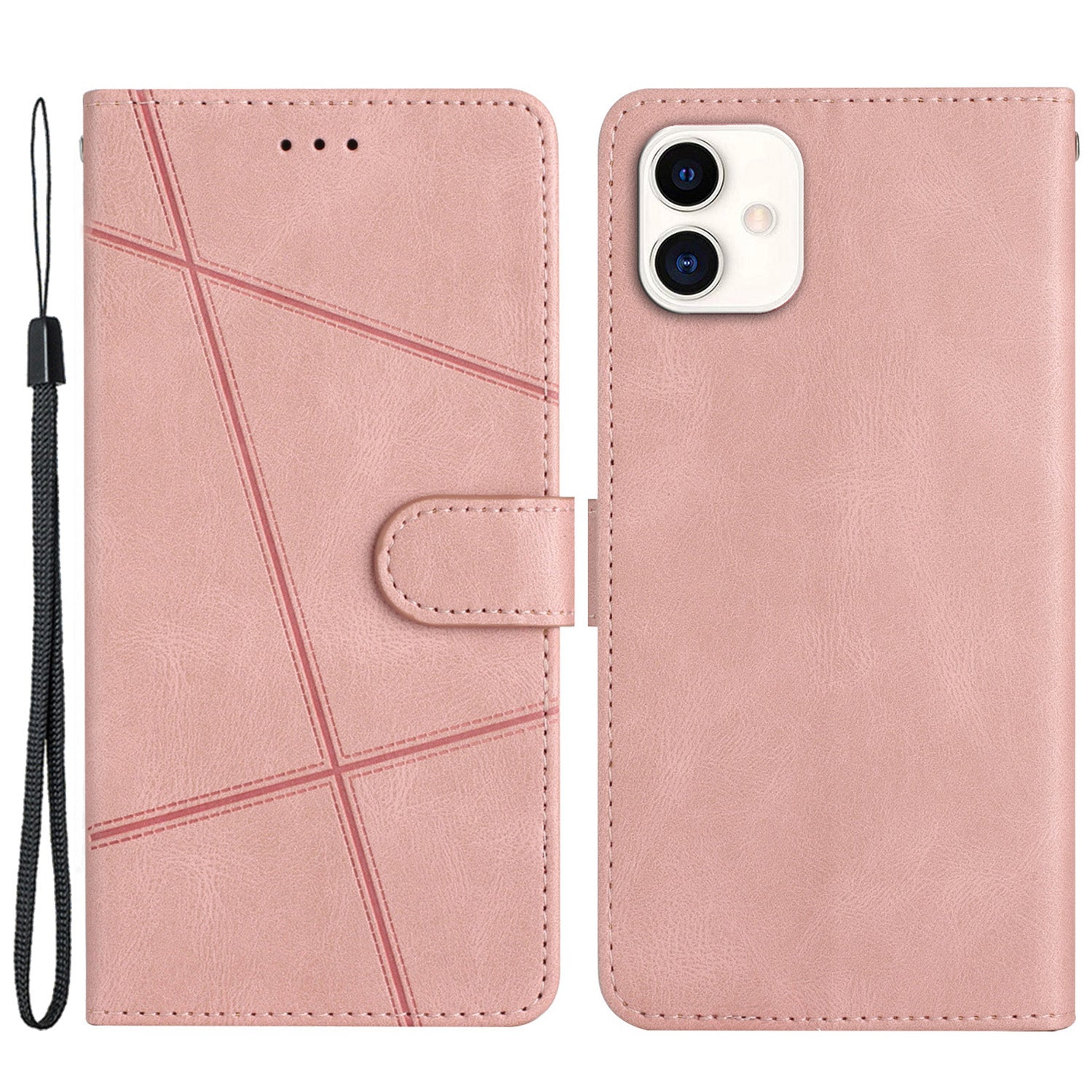 For Samsung Galaxy A05 4G Crazy Horse Texture Wallet Case PU Leather Imprinted Lines Phone Stand Cover