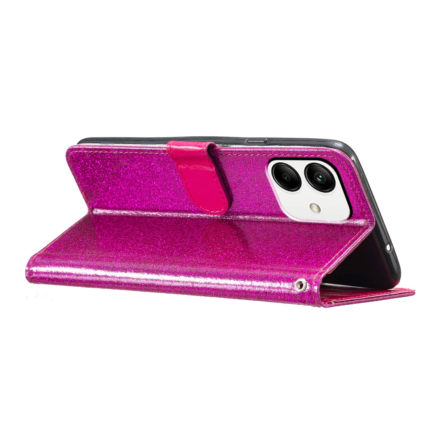 For Samsung Galaxy A05 4G Glittery PU Leather Wallet Phone Case Shockproof Flip Stand Cover