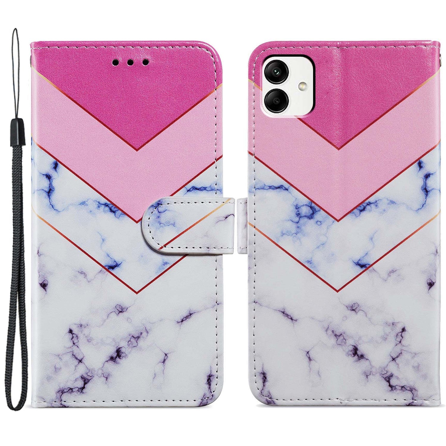 For Samsung Galaxy A05 4G Case Pattern Printing Stand PU Leather Phone Cover