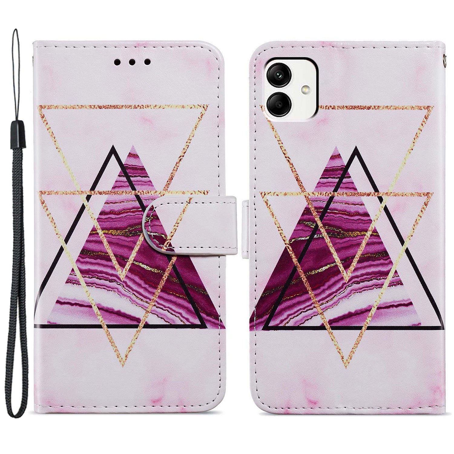 For Samsung Galaxy A05 4G Case Pattern Printing Stand PU Leather Phone Cover