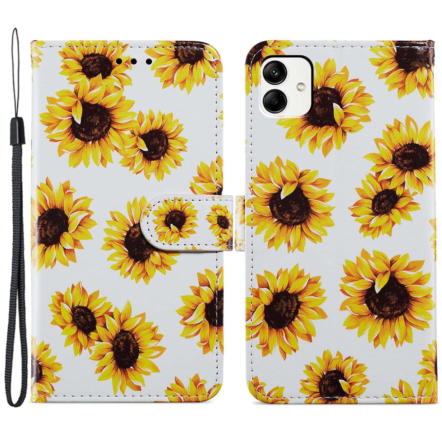 For Samsung Galaxy A05 4G Case Pattern Printing Stand PU Leather Phone Cover