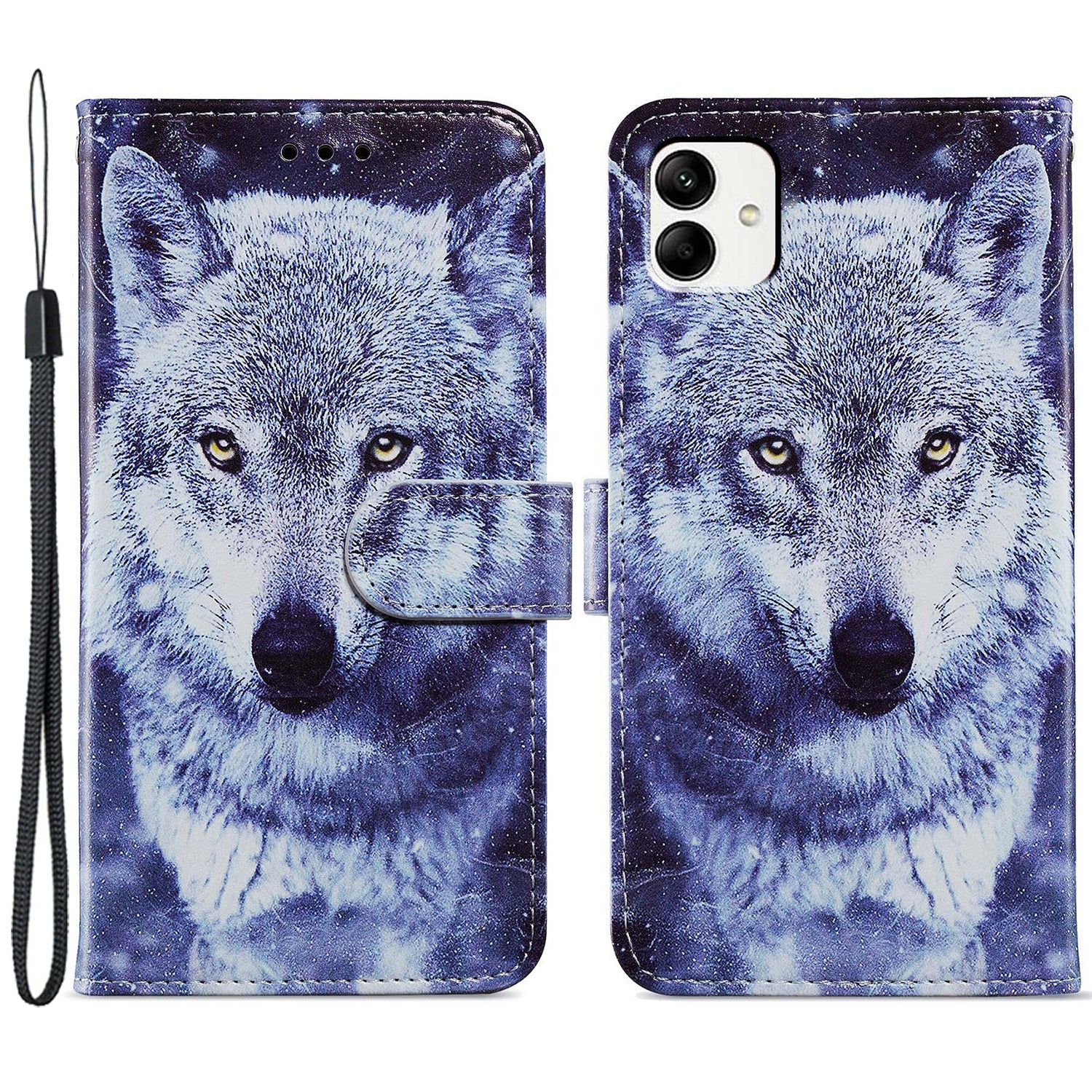 For Samsung Galaxy A05 4G Case Pattern Printing Stand PU Leather Phone Cover
