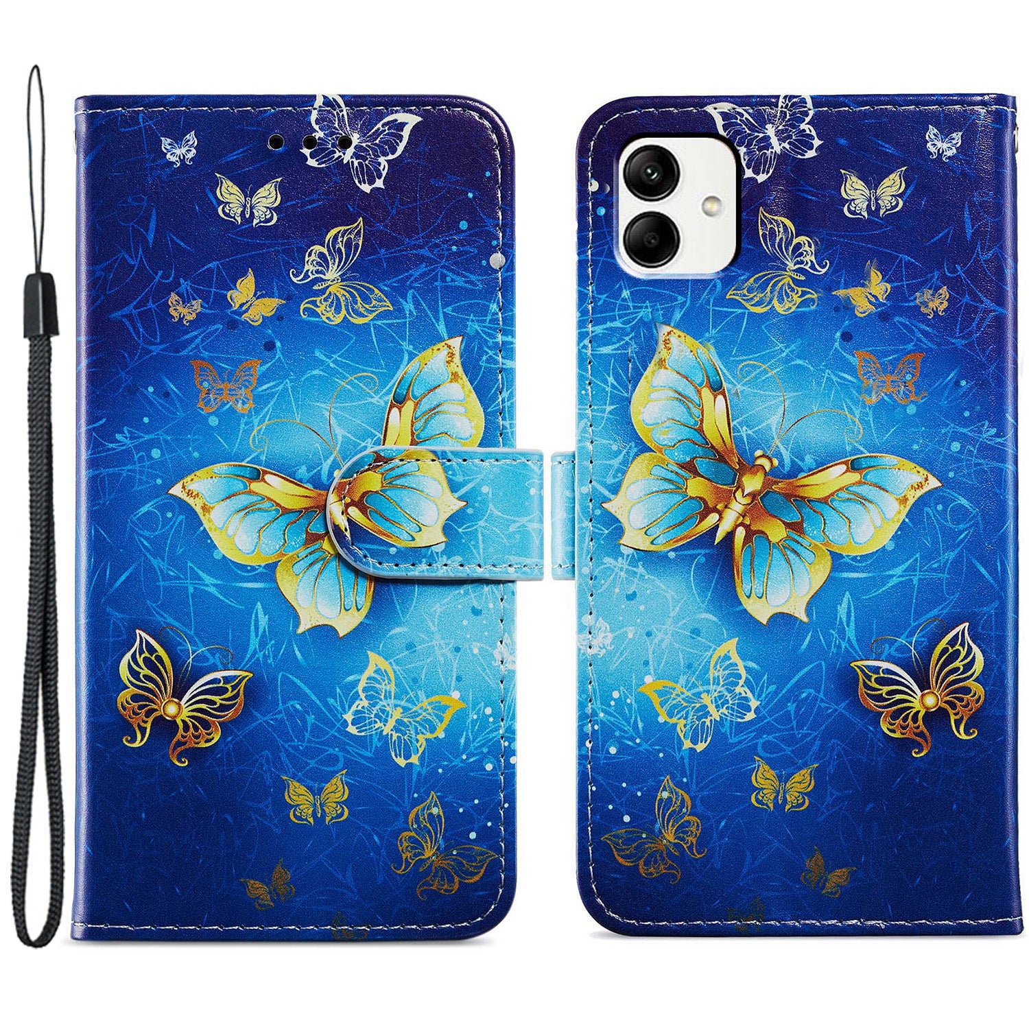 For Samsung Galaxy A05 4G Case Pattern Printing Stand PU Leather Phone Cover