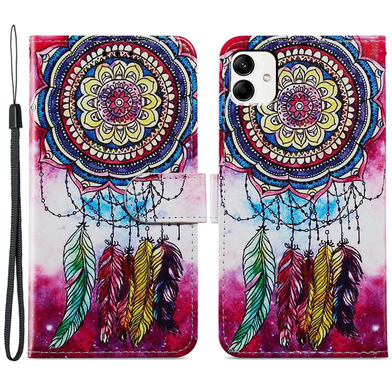 For Samsung Galaxy A05 4G Case Pattern Printing Stand PU Leather Phone Cover