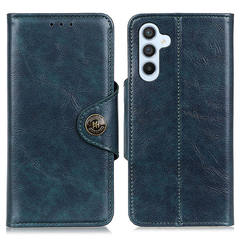 KHAZHEN For Samsung Galaxy A05s 4G Case PU Leather Folding Stand Wallet Phone Cover
