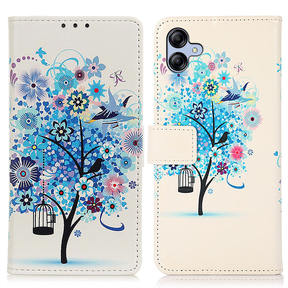 For Samsung Galaxy A05 4G Case Wallet Pattern Printed Leather Stand Phone Cover