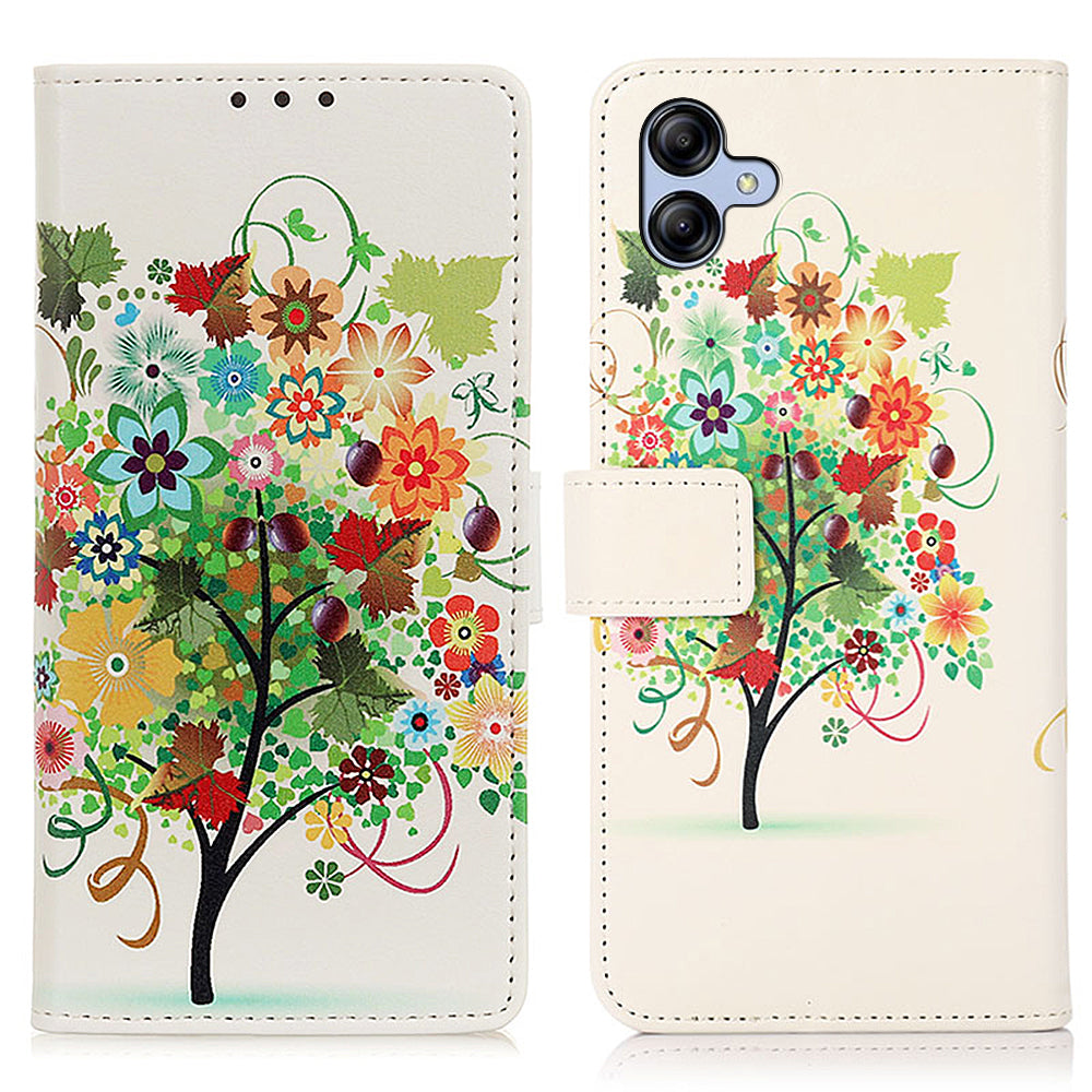 For Samsung Galaxy A05 4G Case Wallet Pattern Printed Leather Stand Phone Cover
