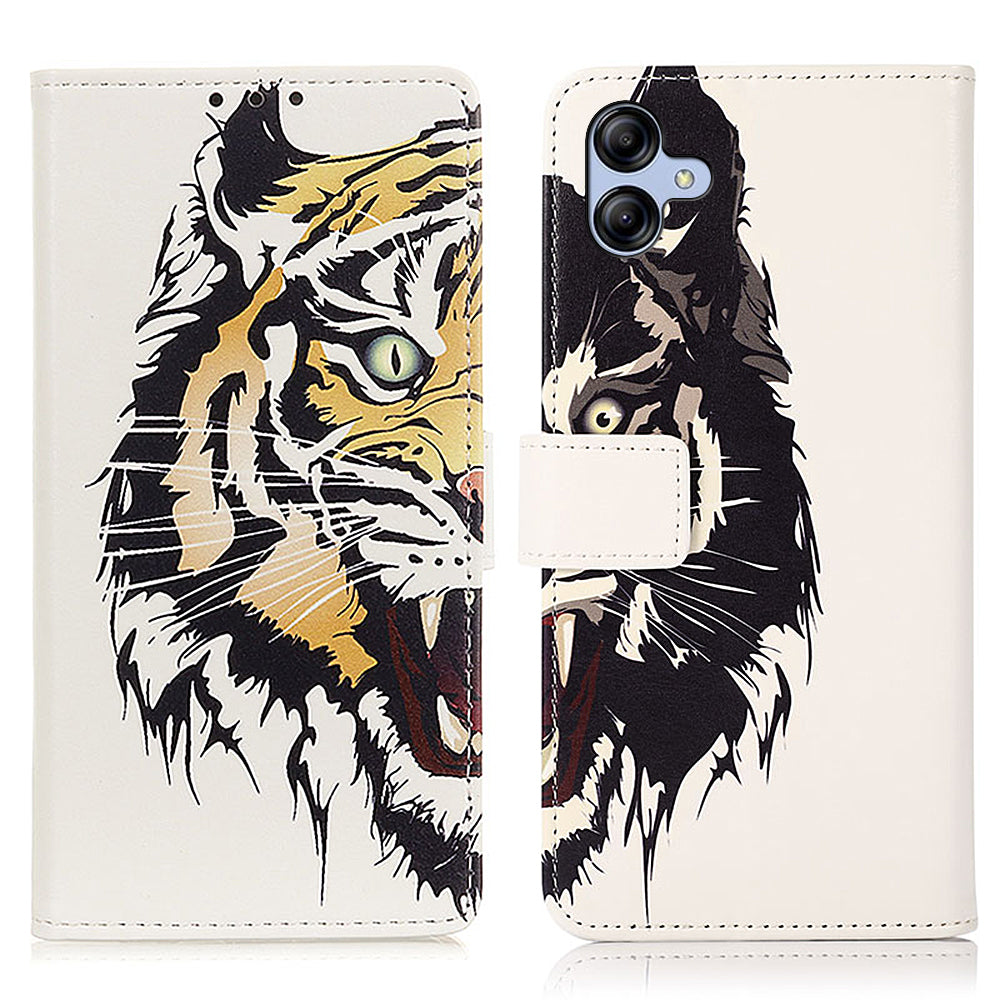 For Samsung Galaxy A05 4G Case Wallet Pattern Printed Leather Stand Phone Cover