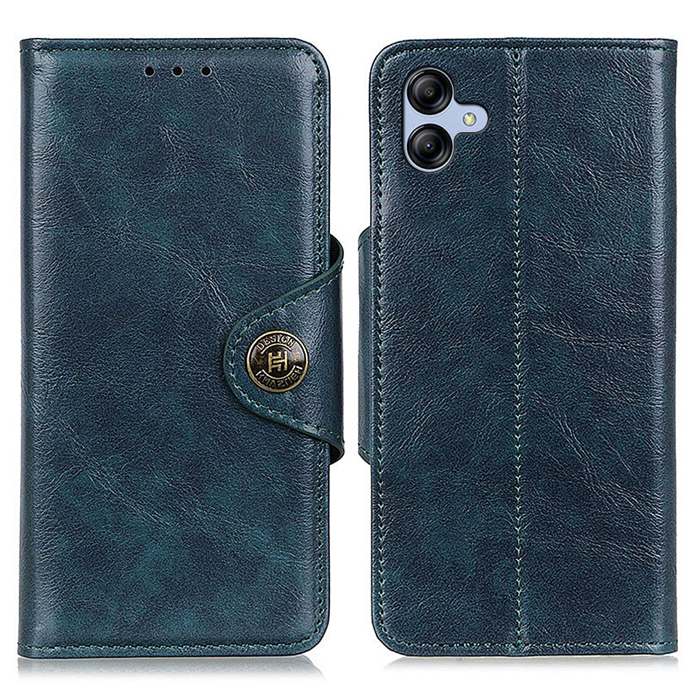 KHAZHEN For Samsung Galaxy A05 4G Case Textured Stand Slim-Fit PU Leather Wallet Phone Cover
